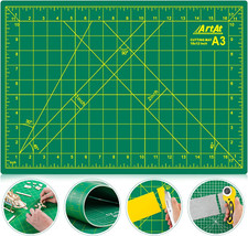 12" X 18" Self-Healing Double-Sided Cutting Mat for Craft, Sewing, Hobby, Fabric