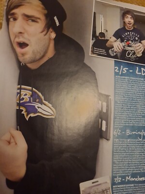 JACK BARAKAT ALL TIME LOW A4 POSTER KERRANG MAGAZINE UK 