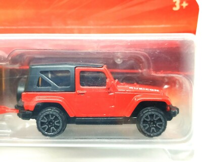 Majorette Jeep Wrangler Rubicon Red with Horse Trailer 1:60 in