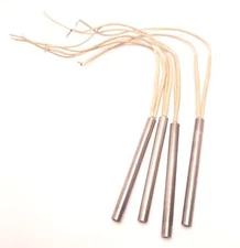 Lot of 4 Rama Corp 34A24 Cartridge Heater 300W 240V, 3/8" Dia x 4" Length