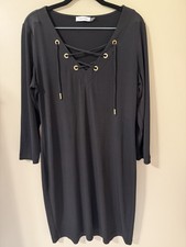 Calvin Klein Black Dress, Women’s, Size 12, Long sleeve, Polyester/spandex