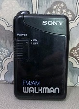 WORKING Vintage Sony Walkman SRF-29 Black AM/FM Radio w/ Belt Clip