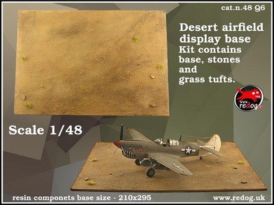 1/48 Redog - Airplane Model Kit Display Base - desert field / Q6 | eBay