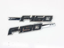 2009–2014 Ford F-150 XL Fender Emblem Badge Chrome Side Nameplate OEM Set