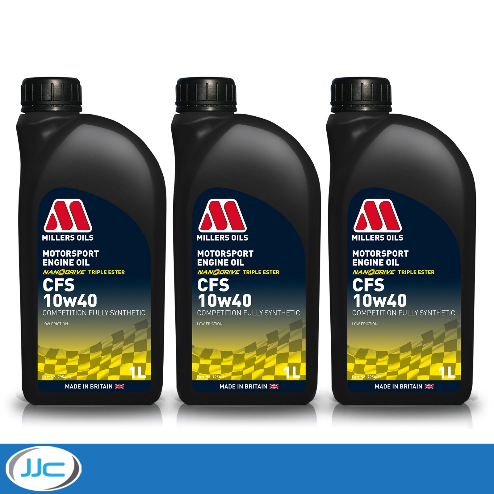 3 x 1 Litre - Millers Oils CFS Nanodrive 10W40 Synthetic Motorsport Engine Oil