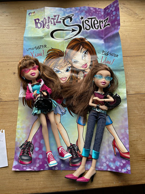 MGA Bratz Sisterz Kiani & Lilani Puppen Konvolut mit Outfits Schuhe Zubehör