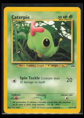 Caterpie 53/75 Common Regular Neo Discovery MP