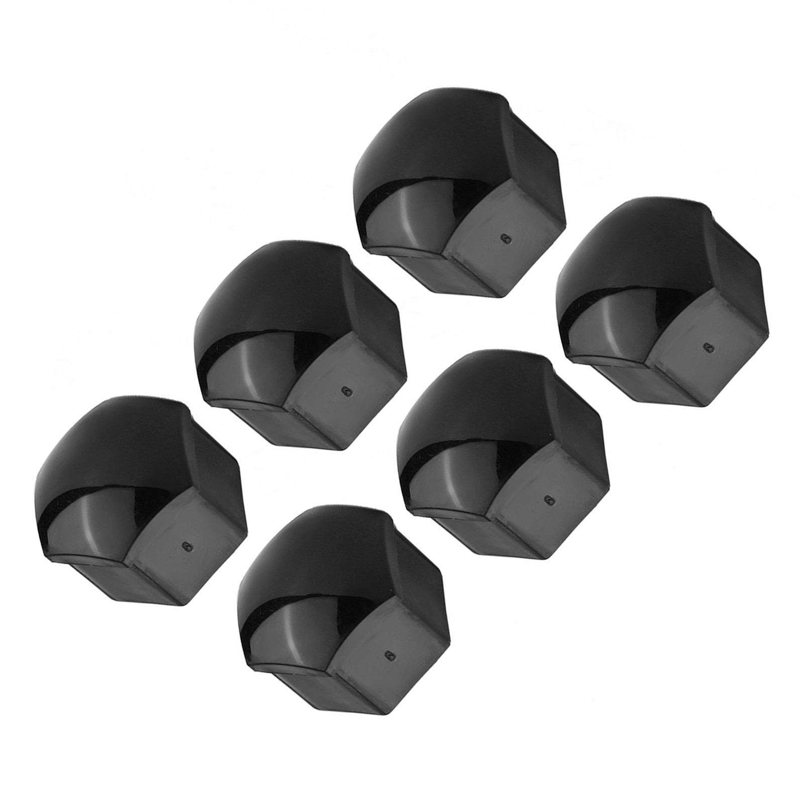 ❄ 20pcs 21mm Nut Wheel Auto Hub Screw Protection -Anti Theft Cover Cap Black