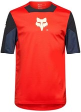 Camiseta deportiva Fox Racing Defend Elevated LE para hombre SS Mountain Bike roja fluorescente