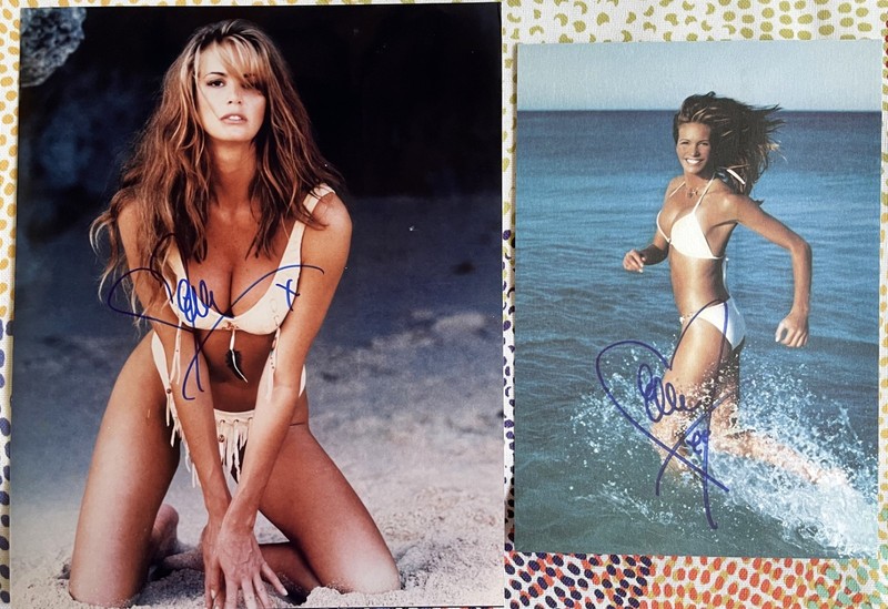 Elle Macpherson - Super Model, Actress, Cover Girl -Autographed Bikini Photo Set