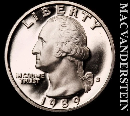1989-S Washington Quarter Proof — photo from the most recent tracked eBay sale