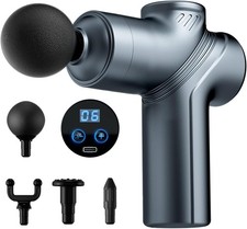 Massage Gun Deep Tissue Portable Muscle Relief with 4 Heads