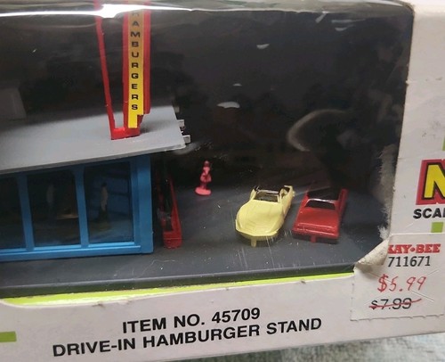 Bachman N Railroad Scale Maqueta Tren Edificio Drive-In Hamburguesa Stand 45709 | Zustand: New