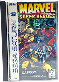 Marvel Super Heroes (Sega Saturn, 1997) Complete w Reg Card