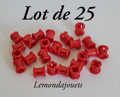 Lego 3713 - Lote de 25 Manguitos Stop Technic Bush - Rojo Rojo - 4227155, 627... - Imagen 1 de 4