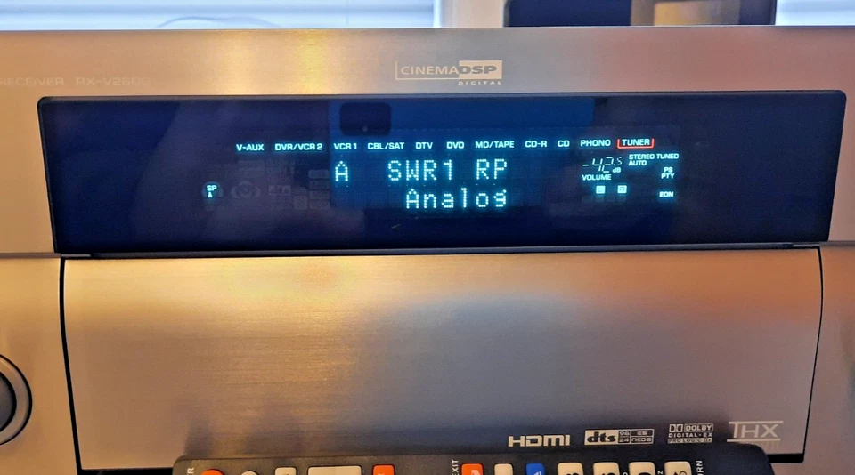 Yamaha 7.1 AV Receiver RX-V2600/7x190W mit Phonoein. HDMI, Fernbedienung - Bild 3 von 4