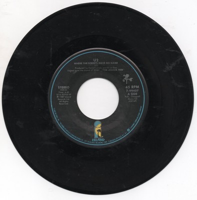 U2 - Where The Streets Have No Name / Silver and Gold- - Island 7-99407 - VG+