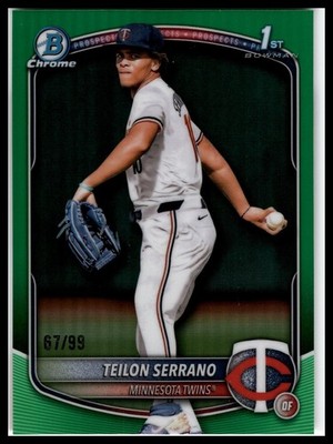 2025 Bowman Chrome #BCP-188 Teilon Serrano Prospects Green #/99