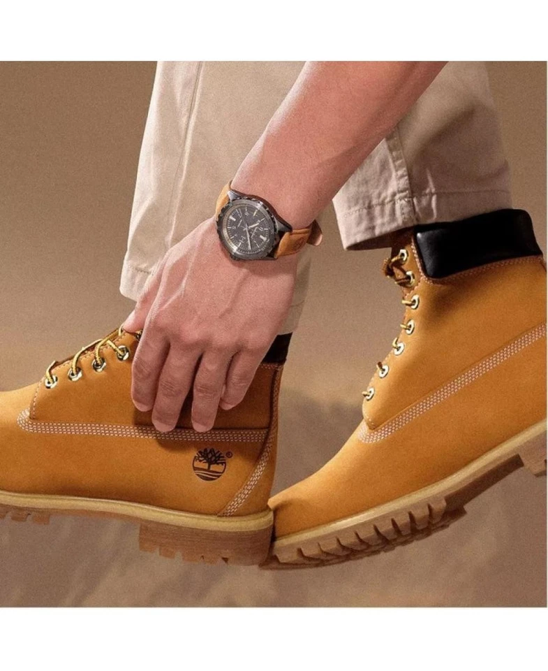 TIMBERLAND Hombres Analógico Cuarzo Informal Reloj Clásico Vestido Negro Esfera Impermeable Ro Foto 2 de 4