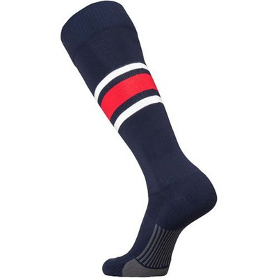 TCK Dugout Series Socks NAVY | WHITE | SCARLET XL