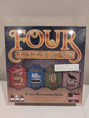 Four Taverns Strategy Board Game Where Adventurers Gather Complete SEALED/NIB