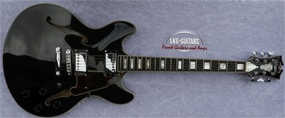 D Angelico Premier DC Solid  Black gebraucht  