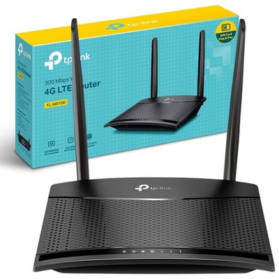 TP-Link TL-MR100 300 Mbps Wireless N 4G LTE Router, Supports Up to 32 Devices, 4