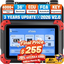 2026 XTOOL D7 V2.0 Bidirectional Scanner Full Diagnostic Coding Key Programmer