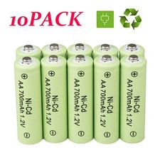 700mAh AA Ni-Cd Battery 1.2V Rechargeable Batteries for Garden Solar Light Lot