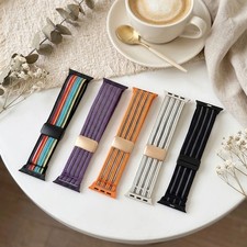 Soft Woven Nylon Magnetic Band For Apple Watch 11 10 9 8 7 6 5 4 SE/Ultra 3 49mm