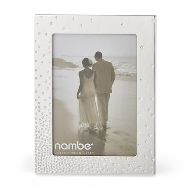 Nambe Dazzle Picture Frame, 5'' x 7'' | Photo Frame Metal with Tempered Glass