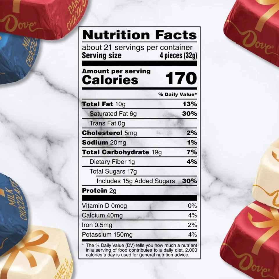 DOVE PROMISES Milk, Dark & Caramel Christmas Candy, Assorted Chocolate Candy Var - Image 2 of 4