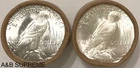 (10) Peace Dollar ''S & D'' ENDER Coin Roll STUNNING GEMS Bu Uncirculated 90% S.
