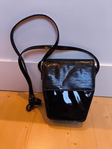 schwarze kleine Handtasche Schultertasche