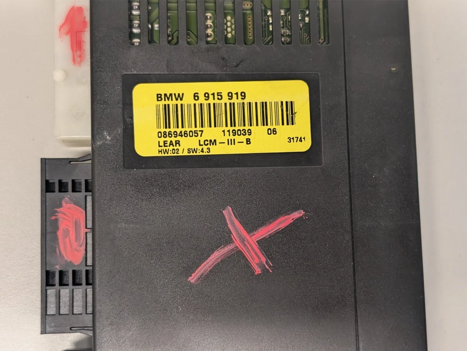 2001-2003 BMW E39 525i 530i LIGHT CONTROL MODULE LCM III LEAR 6915919 OEM - Image 4 of 4