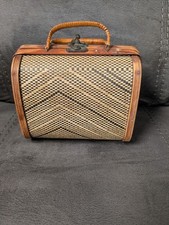 Vintage Wood Purse With Handles