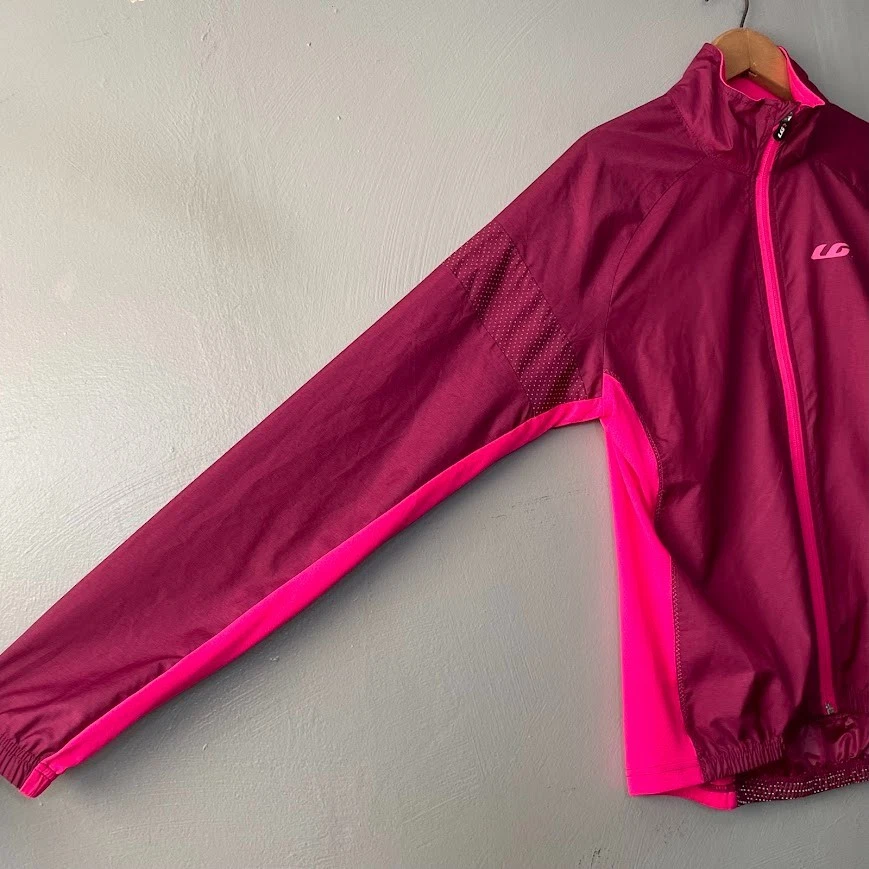 Chaqueta cortavientos ligera de malla Louis Garneau para mujer talla XL rosa ciclismo Foto 2 de 4