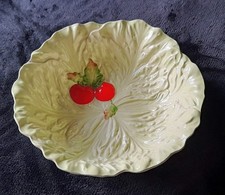 Carlton Ware Lettuce Leaf and Tomato Salad Bowl, Australian design dish.