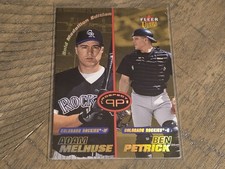 2001 Fleer Ultra #247G Adam Melhuse/Ben Petrick Gold Medallion Nmmt