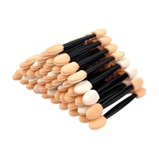 50PCS Disposable Eyeshadow Applicators,Sponge Tips Eye Shadow Beige