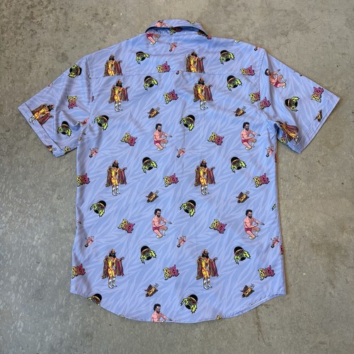 RSVLTS WWE Legends Macho Man Randy Savage Shirt Short Sleeve Kunuflex Medium - Picture 7 of 13