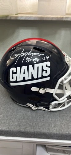 Lawrence Taylor Signed Full Size NY Giants Replica Speed Helmet JSA