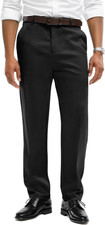 Mens Classic Fit Dress Pants Wrinkle-Resistant Slacks for Work,Golf,Business,Cas