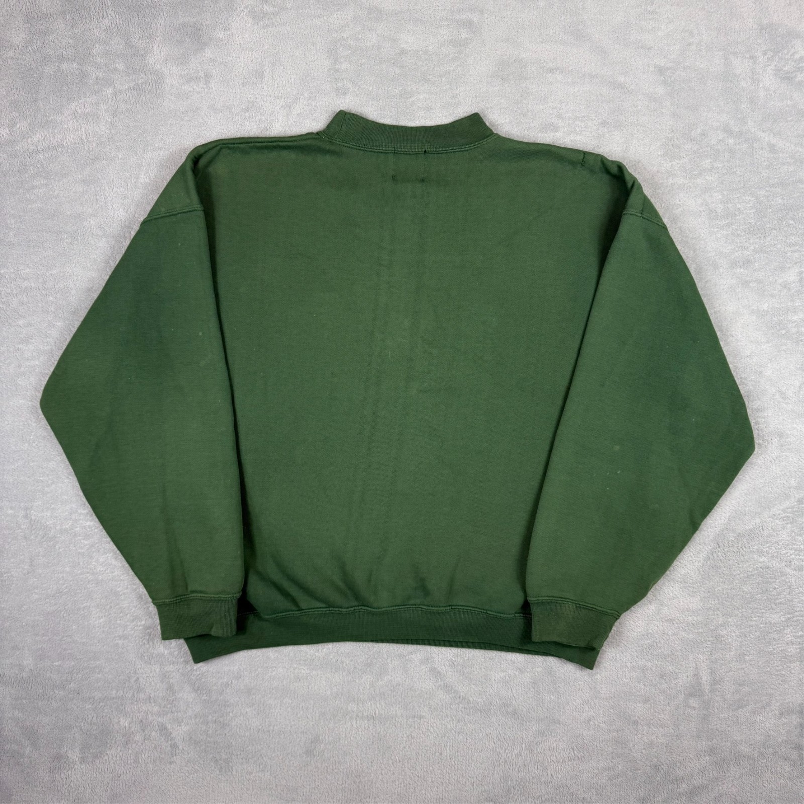 Vintage Naf Naf 1990's Green Crest Logo Heavyweight Oversized Medium Sweatshirt image 8