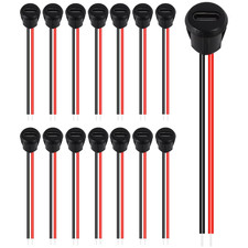 15PCS USB-C Connector Type-C Female Chassis 2 Pin Type-C Female Socket Connector