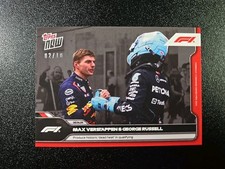 SP Black 2/10 Max Verstappen George Russell 2024 Topps Now Formula 1 F1 Card #24