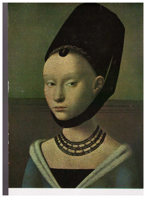 Postkarte Ansichtskarte AK Petrus Christus Bild eines jungen Mädchens Mit Text