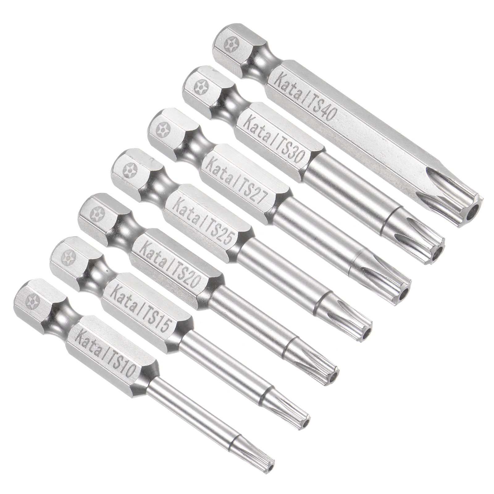 Magnetic Torx Bits T10-T40 S2 Steel 5 Point Star Screwdriver Bits 7pcs