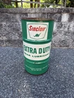 Vintage Sinclair Gear Oil Drum Can Barrell Trash Can Shop Garage Art Sign