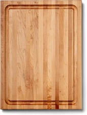 CB Series Rectangular Wooden Maple Cutting Board 24”X18” – 1.5” Thick, 18-Lb Rev